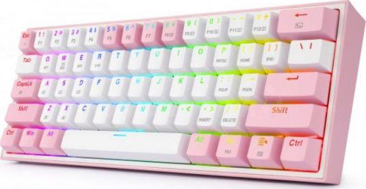 Tastierë Redragon Fizz Pro K616, RGB, US, e bardhë