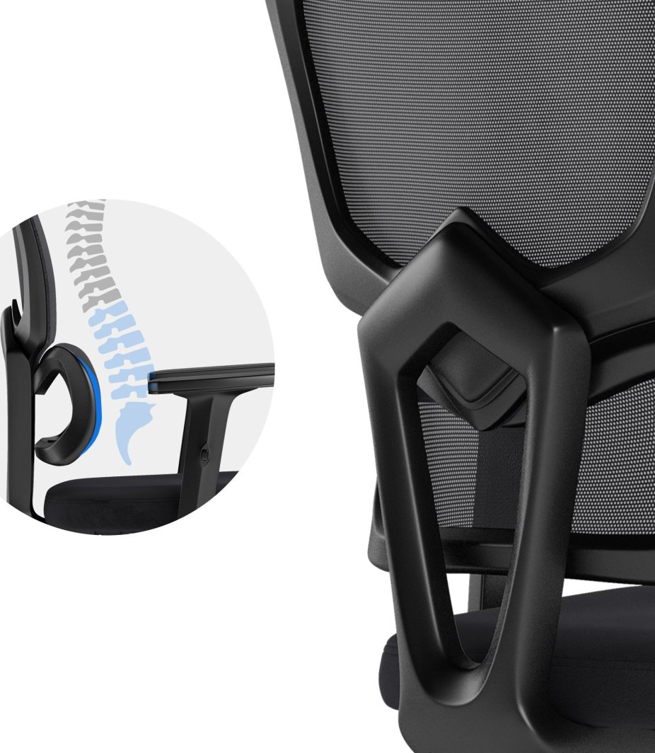 Канцелариско столче SENSE7 Veno, црно