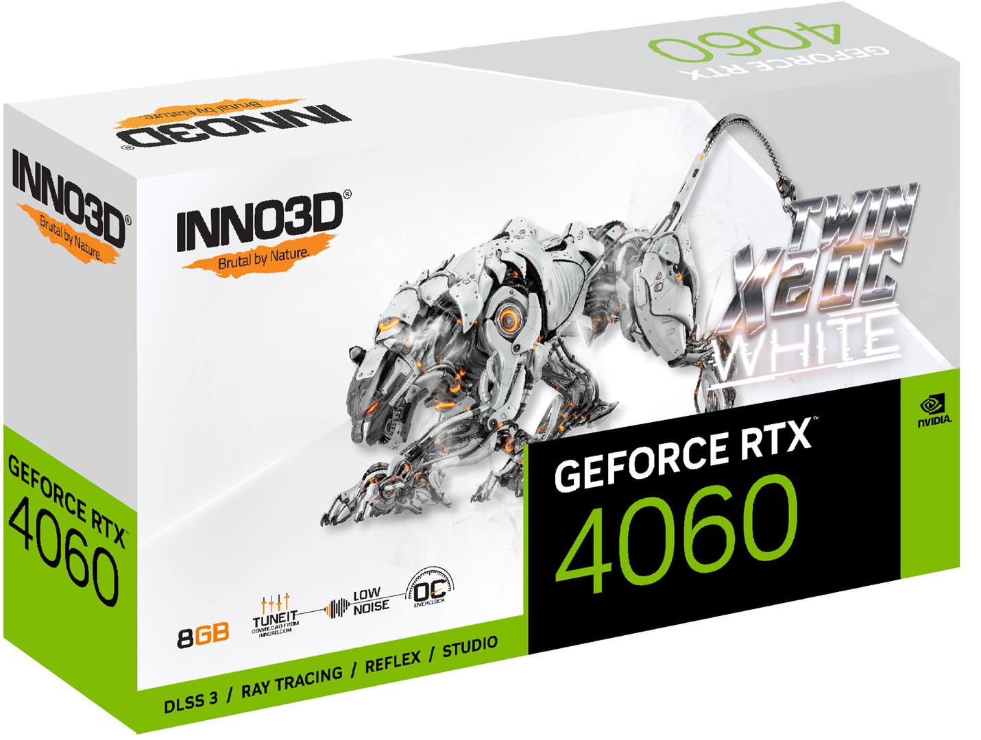 Kartë grafike Inno3D NVIDIA GeForce RTX 4060, 8 GB GDDR6, N40602-08D6X-173051W