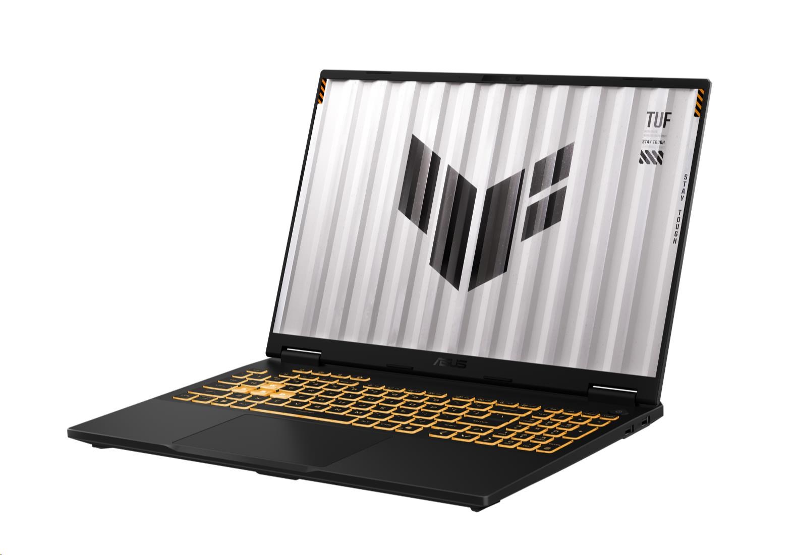 Laptop ASUS TUF Gaming F16 FX608JMR, 16", Intel Core i5-14450HX, 16GB RAM, 1TB SSD, NVIDIA RTX 5060, i hirtë