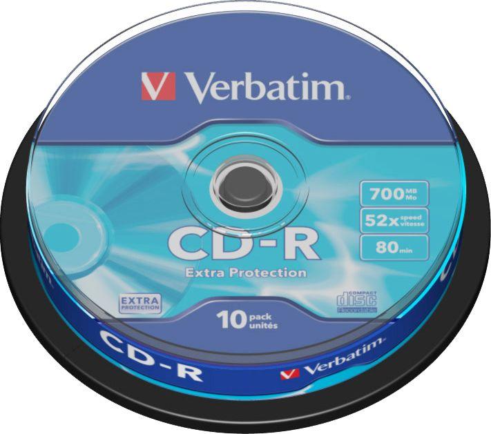 Disqe Verbatim CD-R, 700 MB, 52x, 10 copë