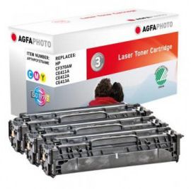 Toner AgfaPhoto APTHPCF370AME 305A, e kaltër/vjollcë/e verdhë