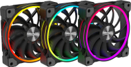 Set ventilatorësh PC Alpenfohn Wing Boost 3 ARGB, 120mm, High Speed, të zinj