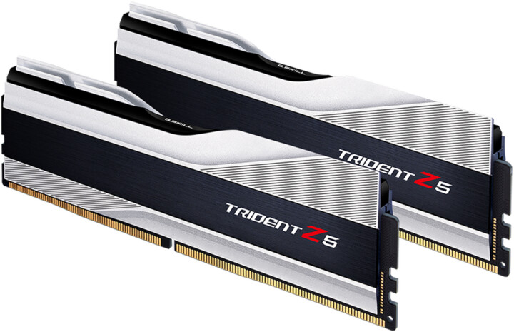 Module të memories G.Skill Trident Z5 32GB (2x16GB) DDR5 6000 CL40, të argjendta