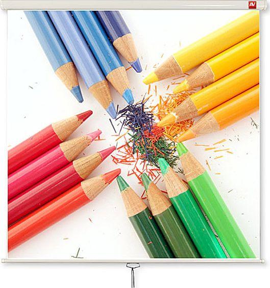 Avtek Wall Standard 175 Проекциско Платно, 175x175 cm