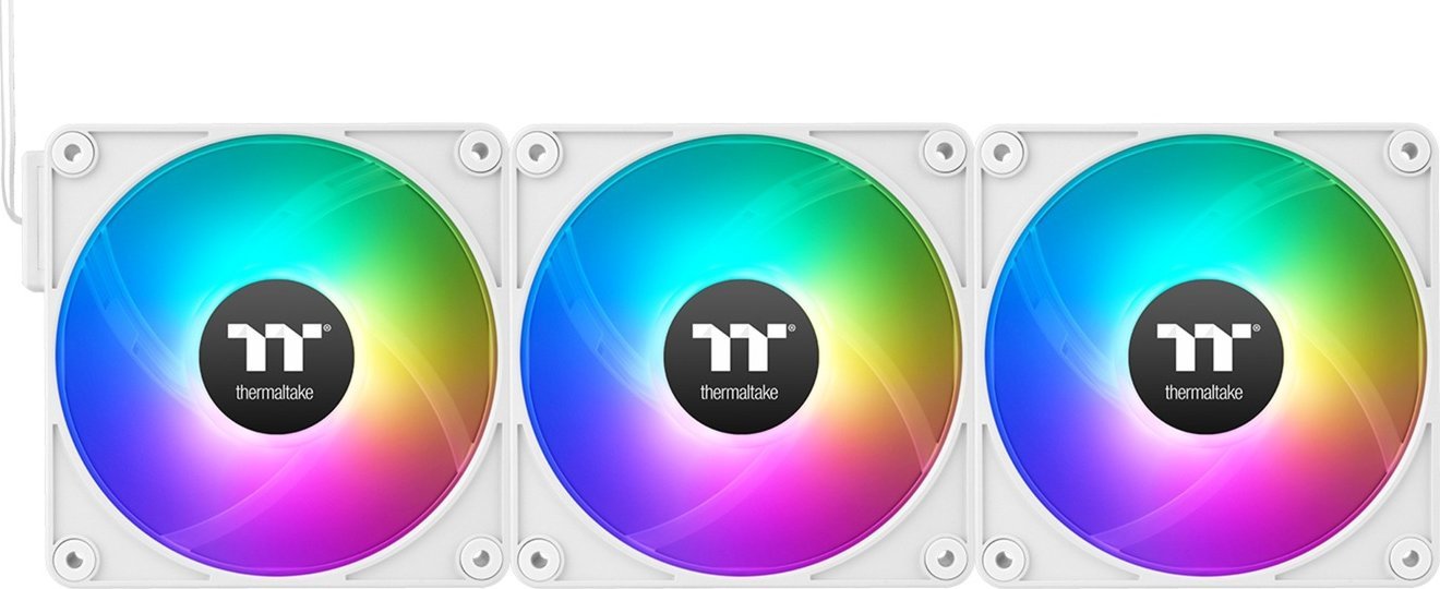 Ventilator PC Thermaltake CT120 EX ARGB Sync, 120mm, set 3 copë, i bardhë