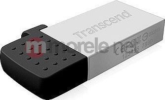 USB Transcend JetFlash 380S TS16GJF380S, 16GB, USB OTG, argjent