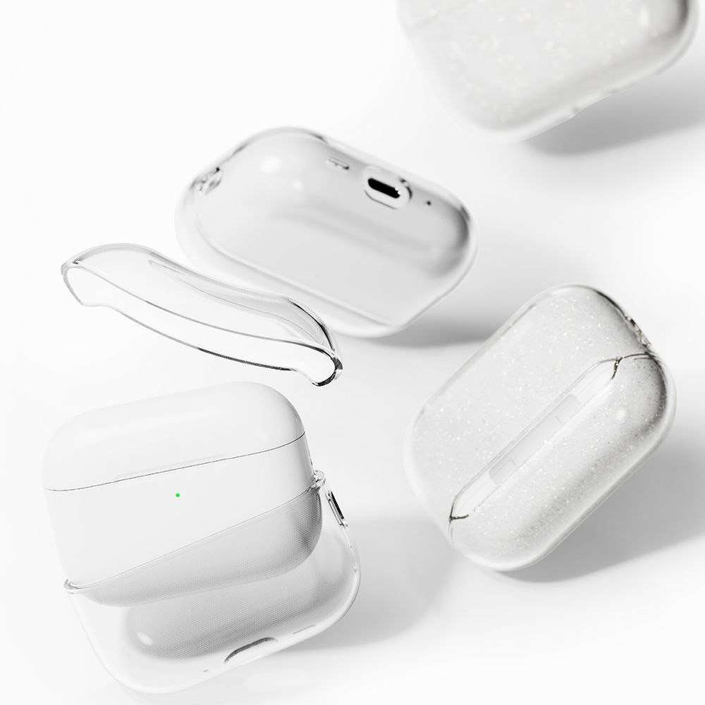 Заштитна маска Ringke Air Series за AirPods Pro 3, TPU, со карабин, проѕирна