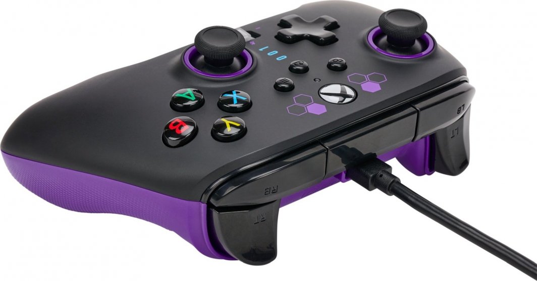 Kontroller PowerA Xbox Enhanced Purple Hex, me kabllo, i zi