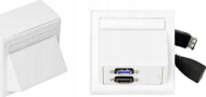 Prizë muri Vivolink WI221261, HDMI, USB, e bardhë