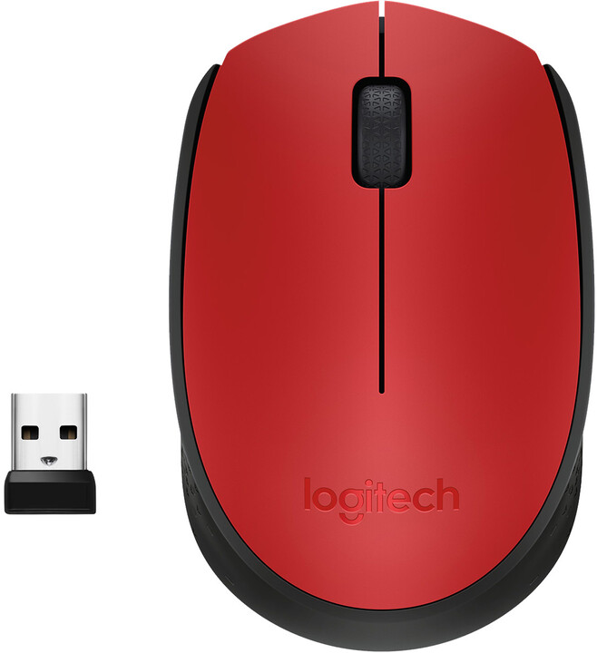 Maus Logitech M171, i kuq