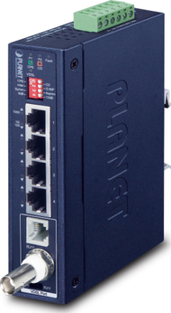 Extender rrjeti PLANET IP30, Gigabit Ethernet, industrial, metalik
