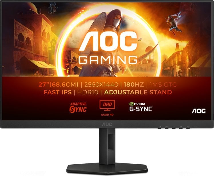 Monitor gaming AOC Q27G4XF, 27", 2560 x 1440 Quad HD, 180Hz, i zi