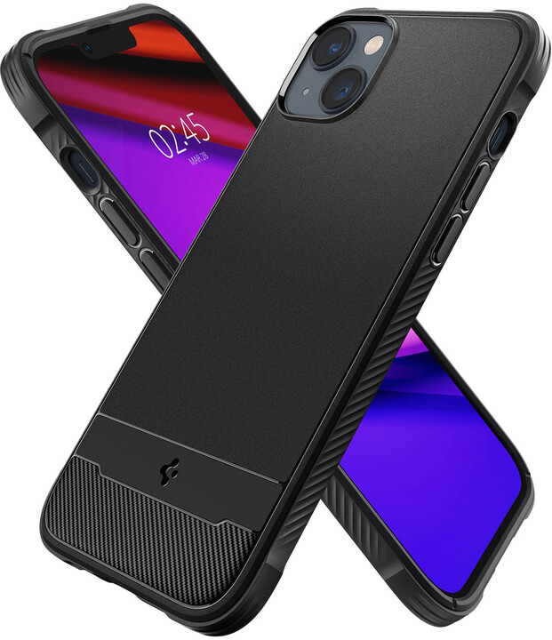 Mbulesa mbrojtëse Spigen Rugged Armor MagSafe për Apple iPhone 14, e zezë
