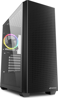 Kasë Sharkoon VS9 ARGB, e zezë, Midi Tower