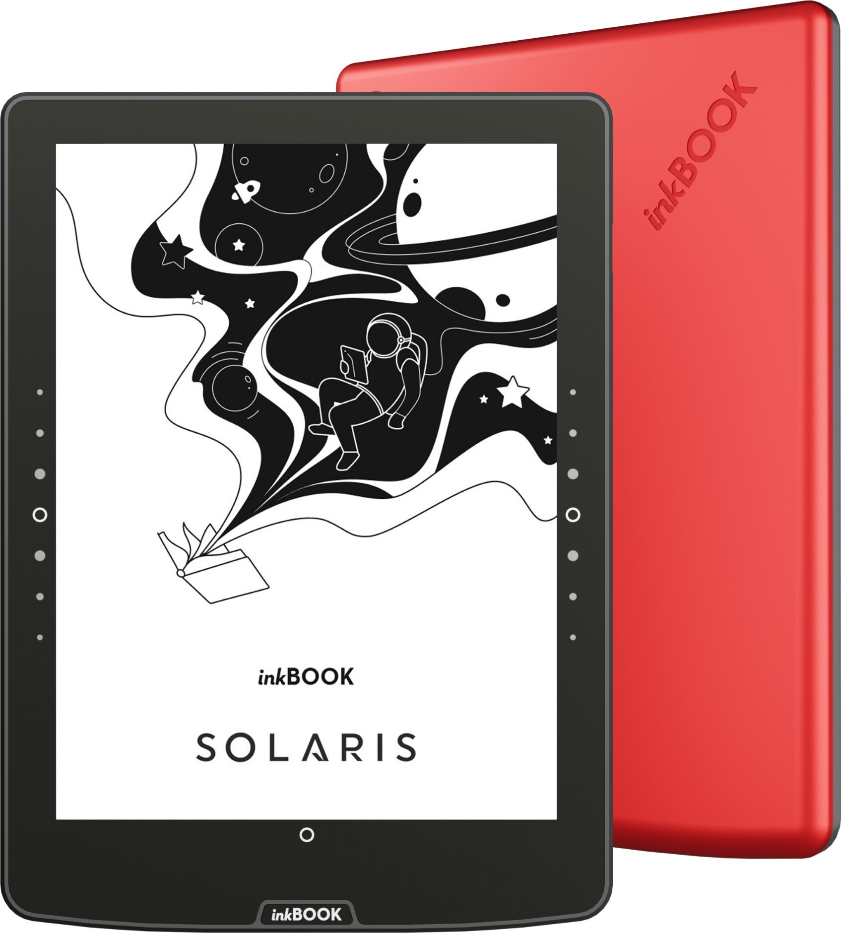 Електронски читач Inkbook Solaris, екран 7.8\", црвен