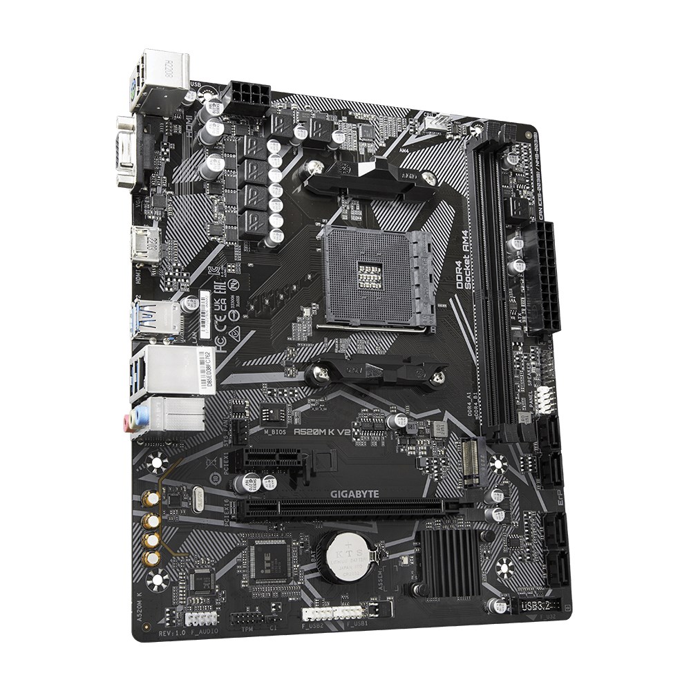 Pllakë amë Gigabyte A520M K V2 AMD A520 Socket AM4 micro ATX