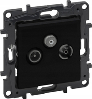 Prizë TV R SAT Legrand Niloe Step 10 dB, terminale, e zezë