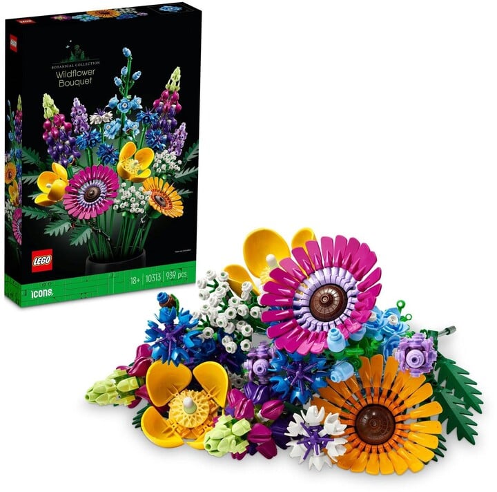 Set LEGO® Icons 10313 Meadow Flower Bouquet, 939 pjesë