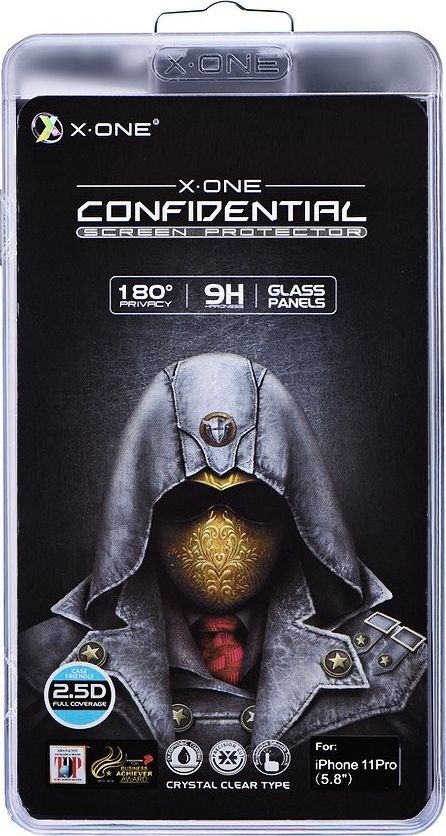 Заштитно стакло Partner Tele.com X-ONE Full Cover, за iPhone 11 Pro, приватност, црно
