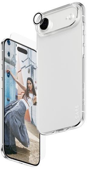 Заштитна фолија PanzerGlass SAFE CARE 3 во 1 за iPhone 17 Air, сет, транспарентна