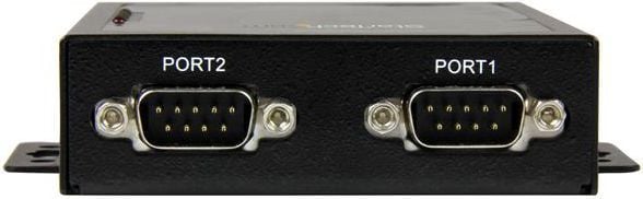 Server serial në rrjet StarTech.com 2 Port RS232, Ethernet, metalik, i montueshëm