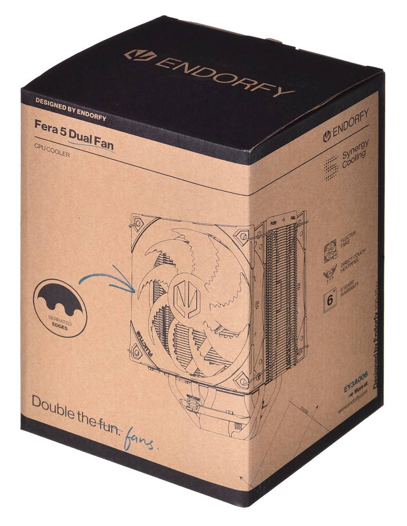 Ftohës CPU ENDORFY Fera 5 Dual Fan, 120mm, i zi