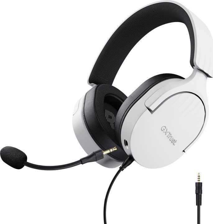 Kufje gaming Trust GXT 489W Fayzo, stereo, me mikrofon, të bardha të zeza