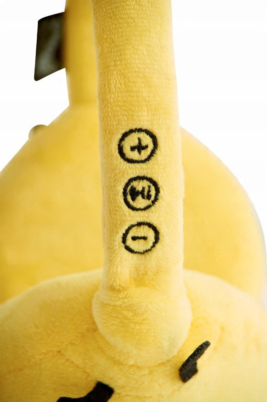 Kufje Bluetooth Squishmallows Sunny the Bumblebee, pa tela, me mikrofon, shumëngjyrëshe