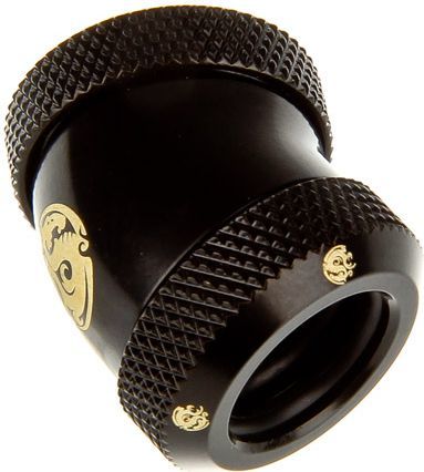 Lidhës këndor ftohje uji BitsPower BP-MBE30DML, 30°, 12mm, i zi mat