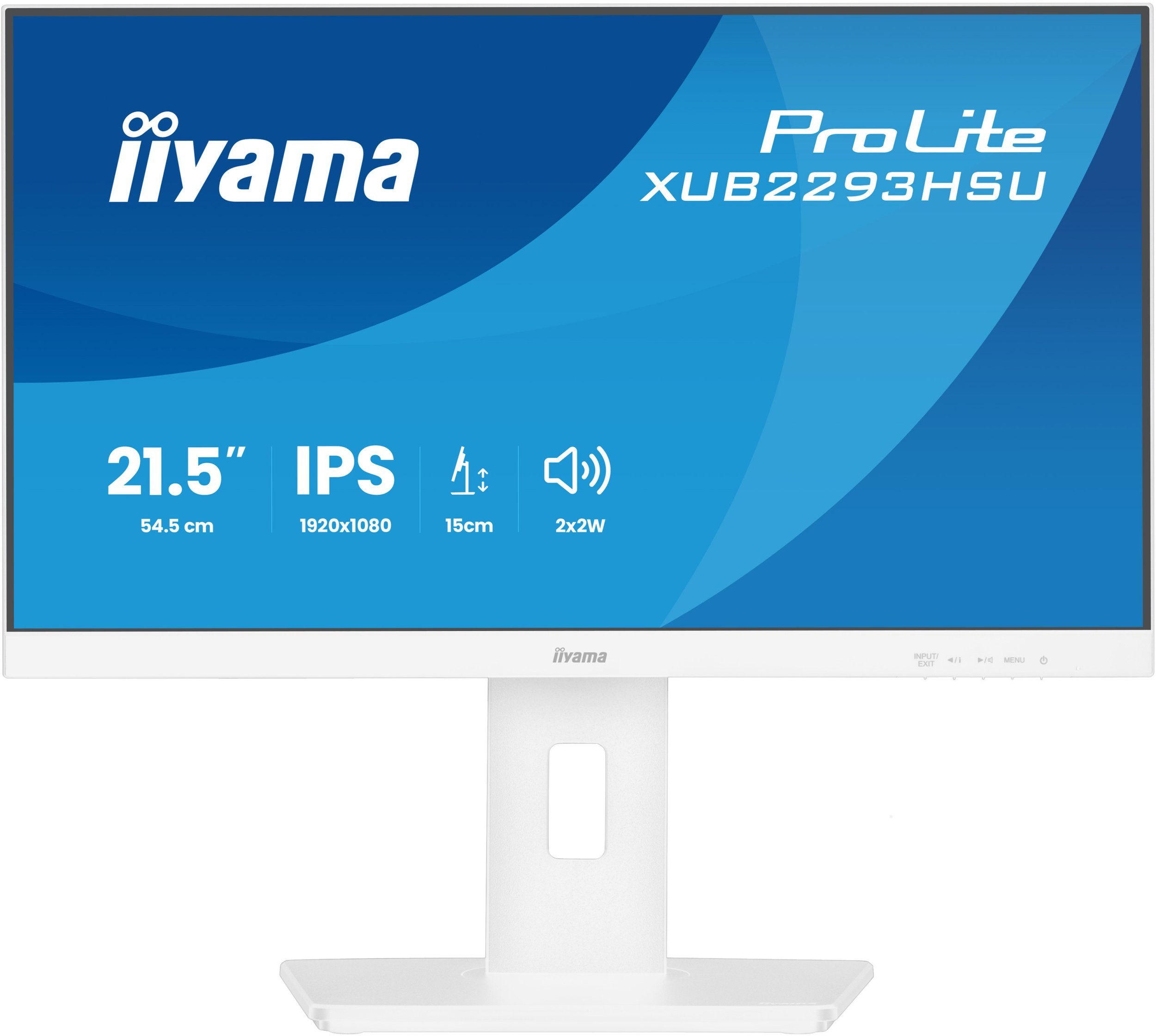 Монитор Iiyama ProLite XUB2293HSU-W7, 21.5\", Full HD, бел