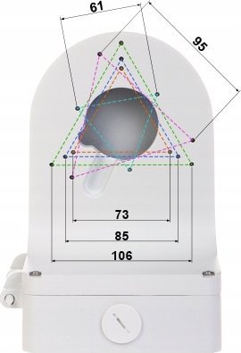 Mbajtës muri për kamera Dahua PFB206W, alumini, për kamera dome, i bardhë