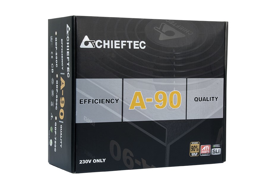 Burim energjie Chieftec GDP-750C A-90, 750W, 80PLUS Gold, 140mm Fan, i zi