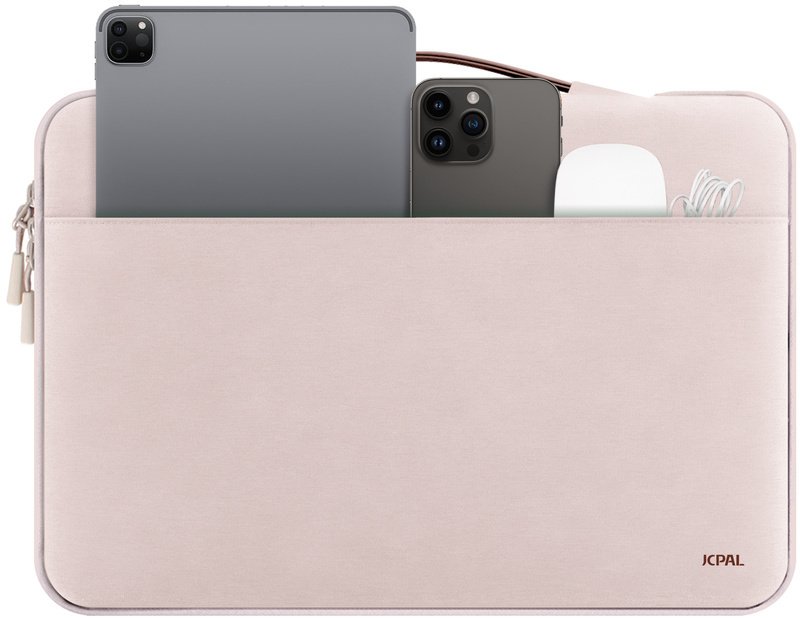 Kolltukë laptopi JCPal Professional, 13/14", najlon rezistent ndaj ujit, White Peach