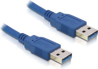 Kabllo Delock USB-A në USB-A, 1.5m, e kaltër