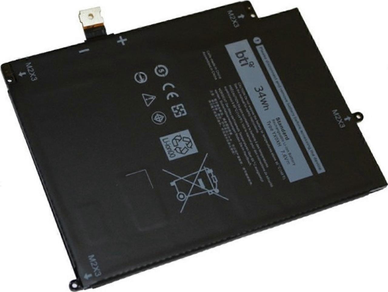 Bateri laptopi Dell Btry Pri, 34Wh, 2 qeliza, litium