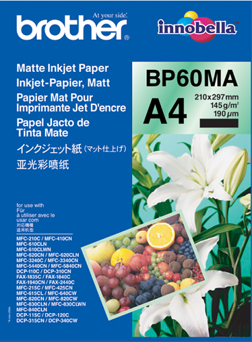 Letër fotografike për printer Brother BP60MA, 25 fleta, 145 g