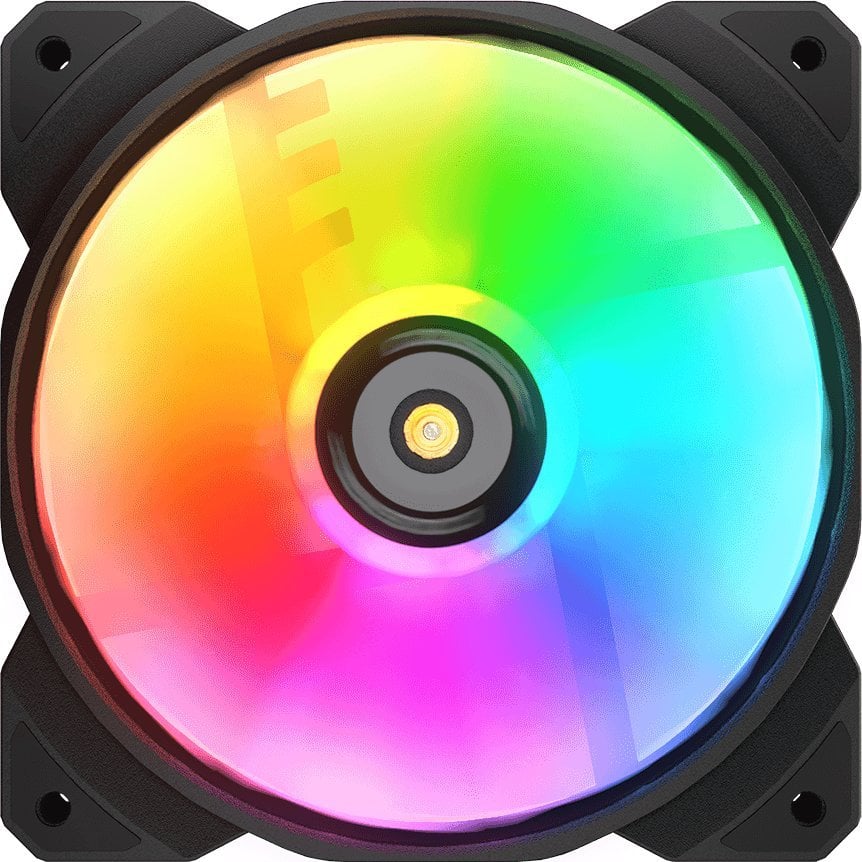 Кулер вентилатори Cougar MHP 120 ARGB, 120 mm, сет 3 парчиња, црни