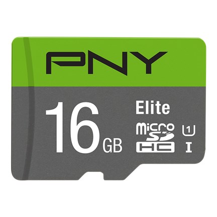 Kartë memorie PNY Elite MicroSDHC, 16GB, klasa 10, e zezë