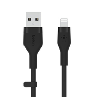 Kabllo Belkin BoostCharge Flex, USB-A në Lightning, 3 m, MFi-certifikuar, e zezë
