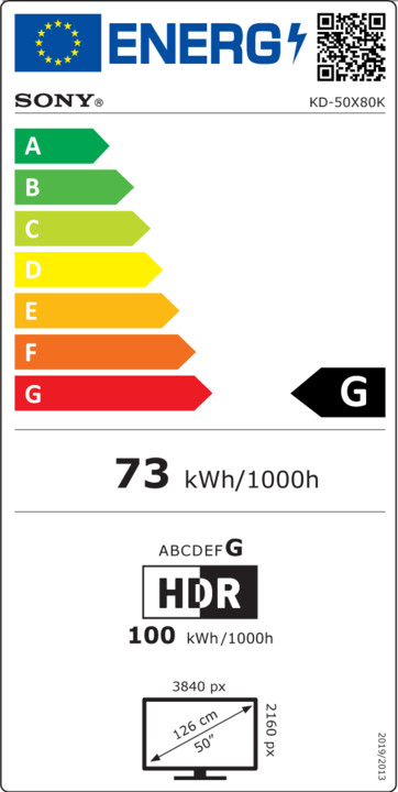 Televizior Sony KD-50X80K, 50" (126cm), 4K UHD, i zi