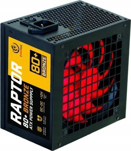 Напојување ATX Raptor 700W, 80 Plus Bronze, една шина, црно