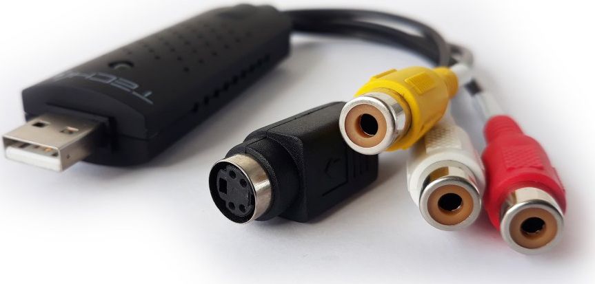Kapës video USB Techly I USB VIDEO 700TY, USB 2.0, RCA dhe S Video, i bardhë