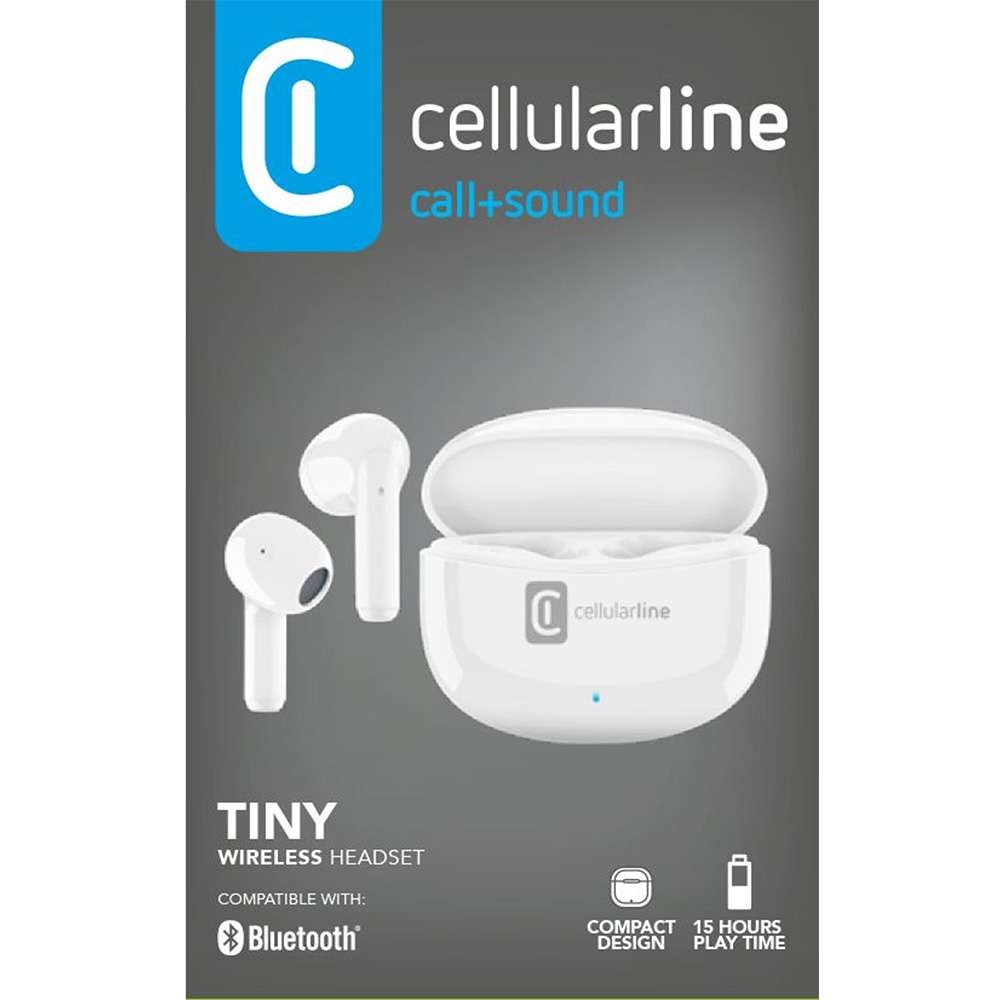 CELLULARLINE BT EARPHONES TINY TWS UNIV. WHITE