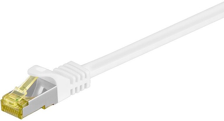Kabllo MicroConnect patch S/FTP, RJ45, Cat7, 1m, e bardhë