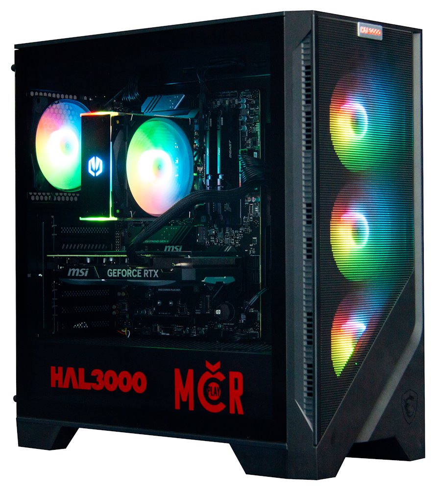 Kompjuter HAL3000 MČR Finale Pro Super, AMD Ryzen 5 9600X, 32GB RAM, 1TB SSD, NVIDIA RTX 4070 Super, i zi