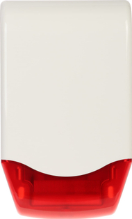 Sirena e jashtme Telmor TSZ-4D, 12V DC, me dritë LED, e bardhë