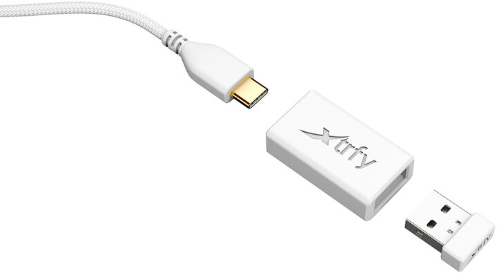 Maus Xtrfy M8, i bardhë
