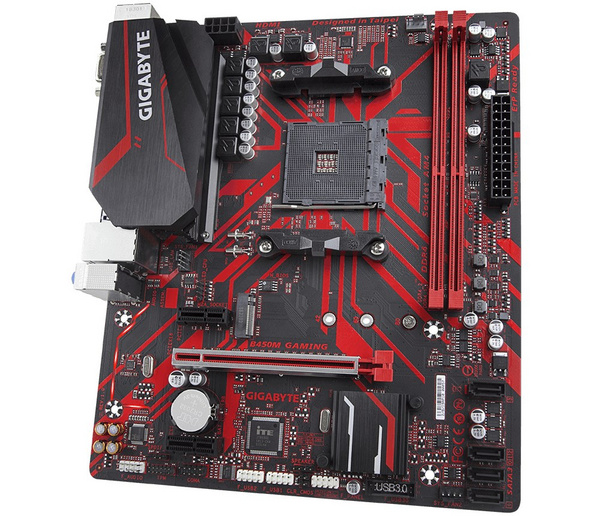Pllakë amë Gigabyte B450M Gaming AMD B450 Socket AM4 micro ATX