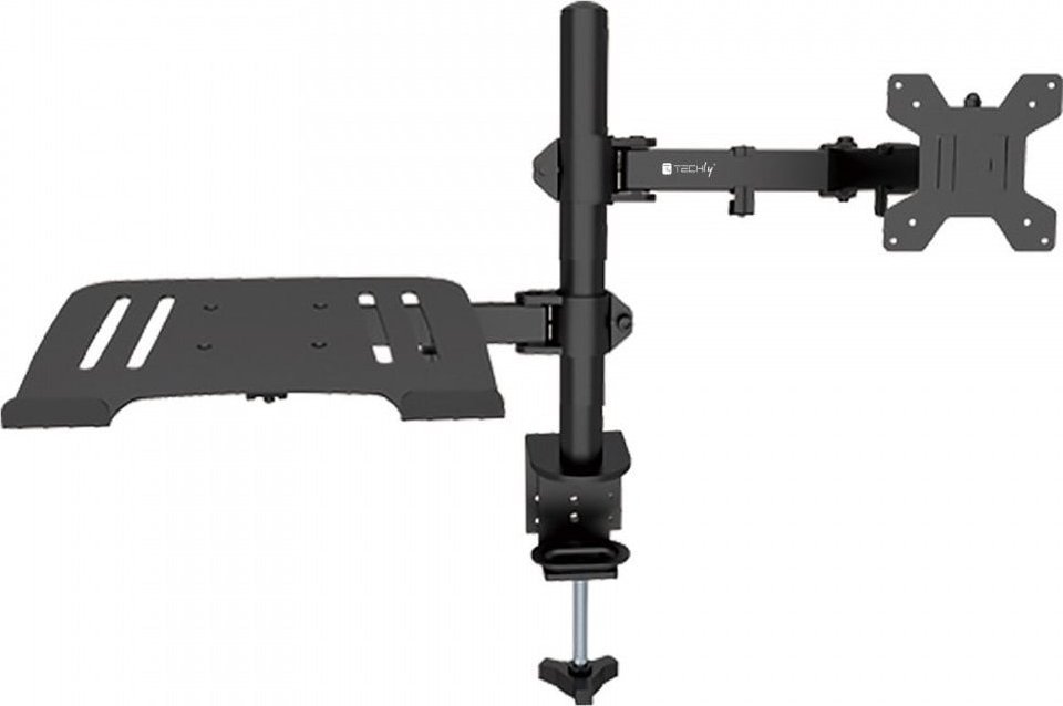 Mbajtëse tavoline Techly ICA LCD 174NB, për monitor 13-32", raft laptopi 12-17", e zezë